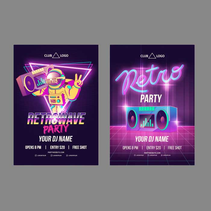 Impresión de flyers para discotecas y clubs con diseños atractivos y profesionales. 