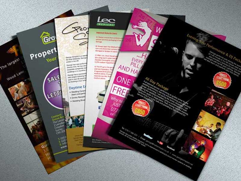 Impresión de brochures publicitarios para negocios, empresas, eventos y profesionales que quieren publicitarse. 